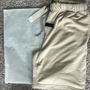Fear of God Essentials Taupe Shorts